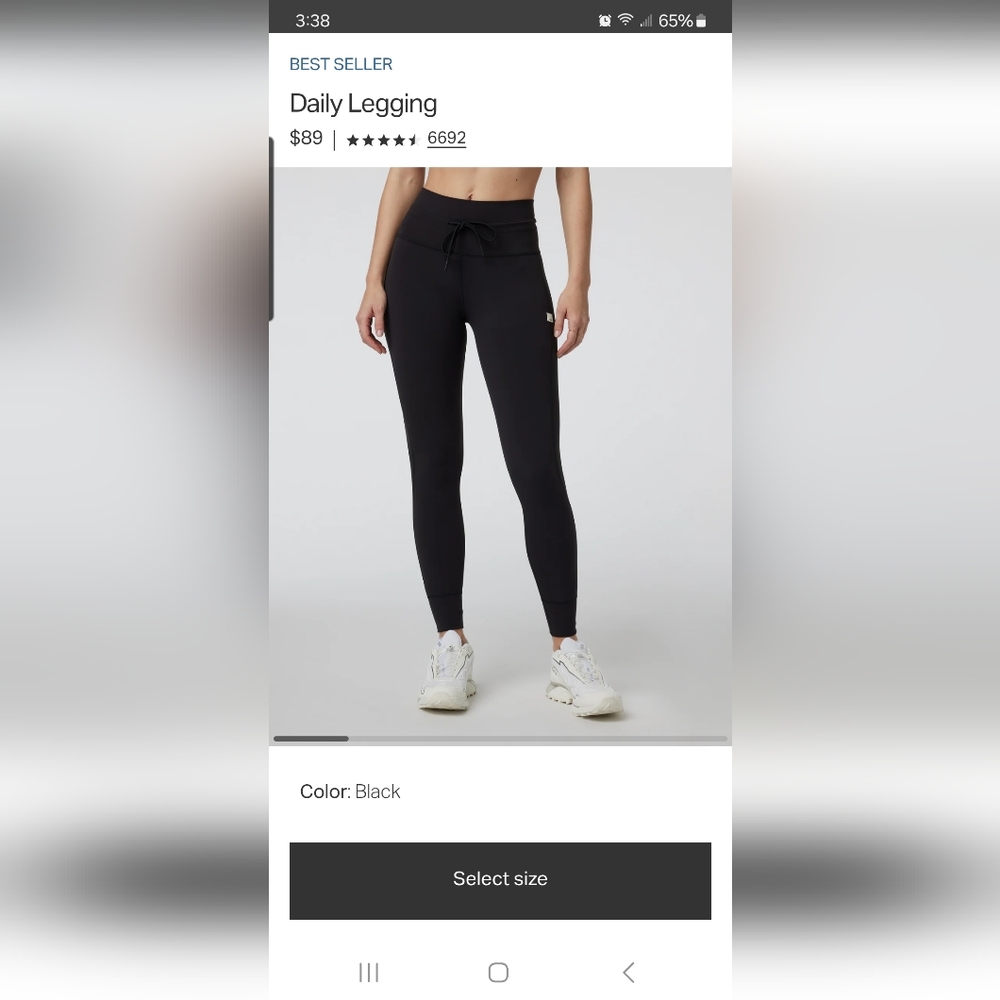Vuori Black Daily Legging